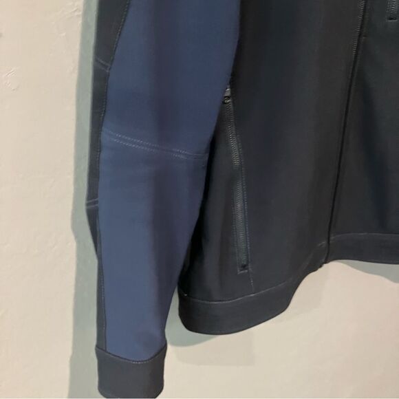 Kuhl Impakt Full Zip Water Repellent Fleece Lined Jacket Gray Navy Men's Large - Picture 2 of 14